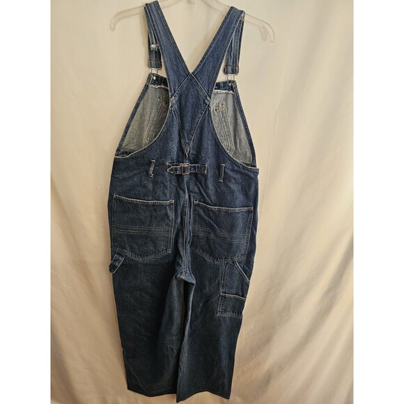 Paco Vintage Overalls Mens Large Blue Denim Carpenter Bib Overalls 90s - Picture 4 of 9